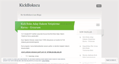 Desktop Screenshot of kickbokscu.wordpress.com