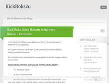 Tablet Screenshot of kickbokscu.wordpress.com