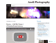 Tablet Screenshot of anoliphoto.wordpress.com