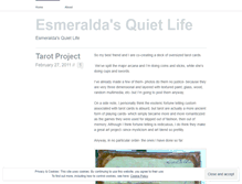 Tablet Screenshot of esmeraldasquietlife.wordpress.com