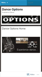 Mobile Screenshot of danceoptions.wordpress.com