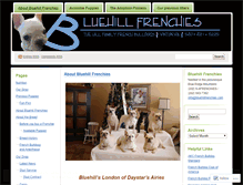 Tablet Screenshot of bluehillfrenchies.wordpress.com