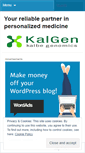 Mobile Screenshot of kalgenlab.wordpress.com