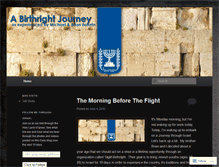 Tablet Screenshot of abirthrightjourney.wordpress.com