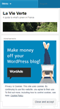 Mobile Screenshot of lavieverte.wordpress.com