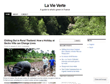 Tablet Screenshot of lavieverte.wordpress.com