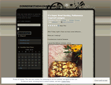 Tablet Screenshot of dinnerwithdaleasha.wordpress.com