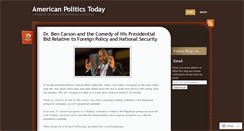 Desktop Screenshot of americanpoliticsdotnet.wordpress.com