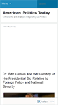 Mobile Screenshot of americanpoliticsdotnet.wordpress.com