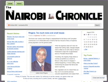 Tablet Screenshot of nairobichronicle.wordpress.com