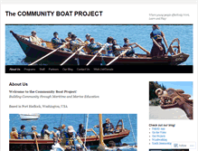 Tablet Screenshot of communityboats.wordpress.com