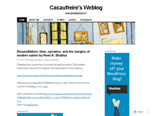 Tablet Screenshot of cacaufreire.wordpress.com