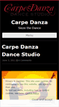 Mobile Screenshot of carpedanza.wordpress.com