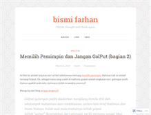 Tablet Screenshot of bismif.wordpress.com