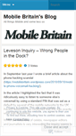 Mobile Screenshot of mobilebritain.wordpress.com