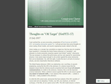 Tablet Screenshot of conspicuouschatter.wordpress.com