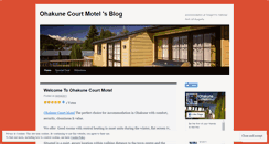 Desktop Screenshot of ohakunecourtmotel.wordpress.com