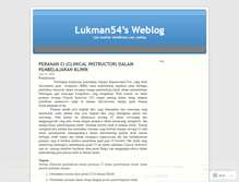 Tablet Screenshot of lukman54.wordpress.com