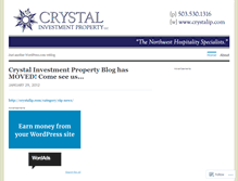 Tablet Screenshot of crystalinvestment.wordpress.com