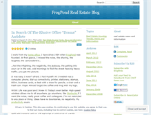 Tablet Screenshot of frogpondblog.wordpress.com