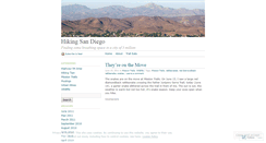 Desktop Screenshot of hikingsandiego.wordpress.com