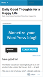 Mobile Screenshot of dailygoodthoughts.wordpress.com