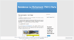 Desktop Screenshot of lerichemont.wordpress.com