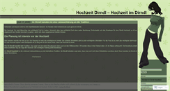 Desktop Screenshot of hochzeitdirndl.wordpress.com