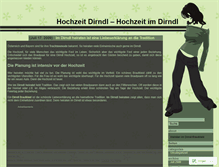 Tablet Screenshot of hochzeitdirndl.wordpress.com