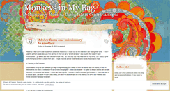 Desktop Screenshot of monkeysinmybag.wordpress.com