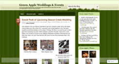 Desktop Screenshot of greenappleweddings.wordpress.com