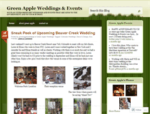 Tablet Screenshot of greenappleweddings.wordpress.com