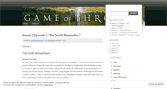 Desktop Screenshot of hbogameofthrones.wordpress.com