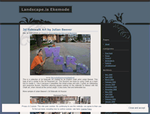 Tablet Screenshot of landscapeisekemode.wordpress.com