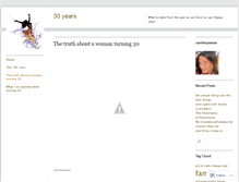 Tablet Screenshot of 30yearoldme.wordpress.com