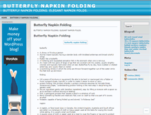 Tablet Screenshot of butterflynapkinfoldinggvp.wordpress.com