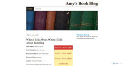 Desktop Screenshot of amysbookblog.wordpress.com