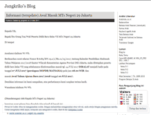 Tablet Screenshot of jangkriks.wordpress.com