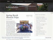 Tablet Screenshot of boilercatholics.wordpress.com