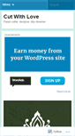 Mobile Screenshot of cutwithlove.wordpress.com
