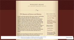 Desktop Screenshot of pcoled.wordpress.com