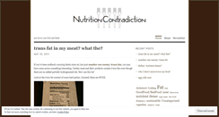 Desktop Screenshot of nutritioncontradiction.wordpress.com