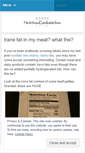 Mobile Screenshot of nutritioncontradiction.wordpress.com