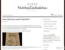 Tablet Screenshot of nutritioncontradiction.wordpress.com