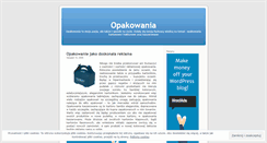 Desktop Screenshot of opakowaniakaszerowane.wordpress.com