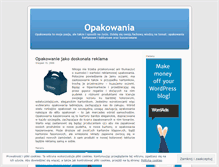 Tablet Screenshot of opakowaniakaszerowane.wordpress.com