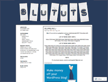 Tablet Screenshot of blututs.wordpress.com