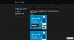 Desktop Screenshot of buzzdirectory.wordpress.com