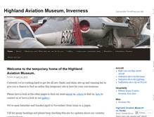 Tablet Screenshot of highlandaviationmuseum.wordpress.com