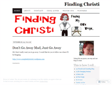 Tablet Screenshot of findingchristi.wordpress.com